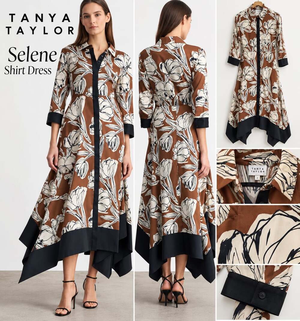 Tanya Taylor Selene Shirt Dress Size 2